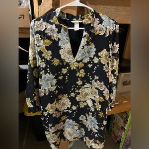 Long Sleeve Mini Shift Dress